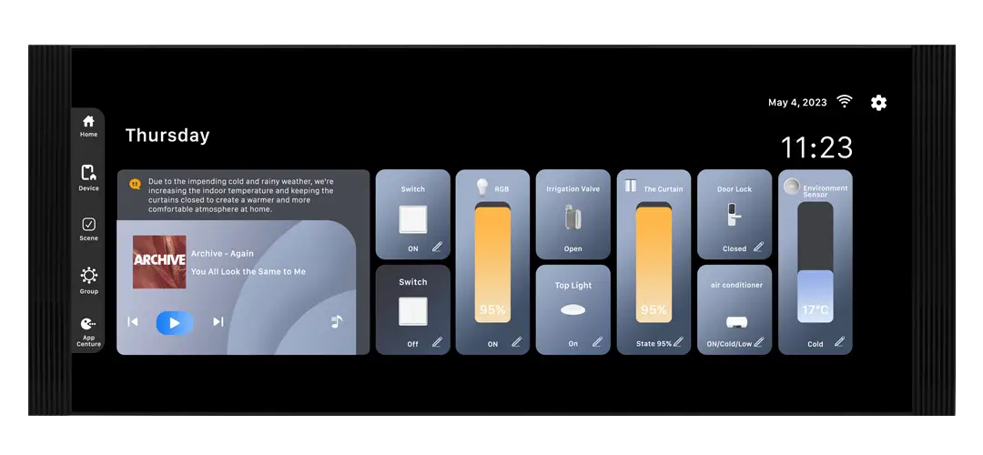 Smart Control Panel 12.3 front view